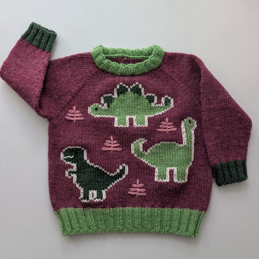 Stitch Me Up Sweater — Dinosaur